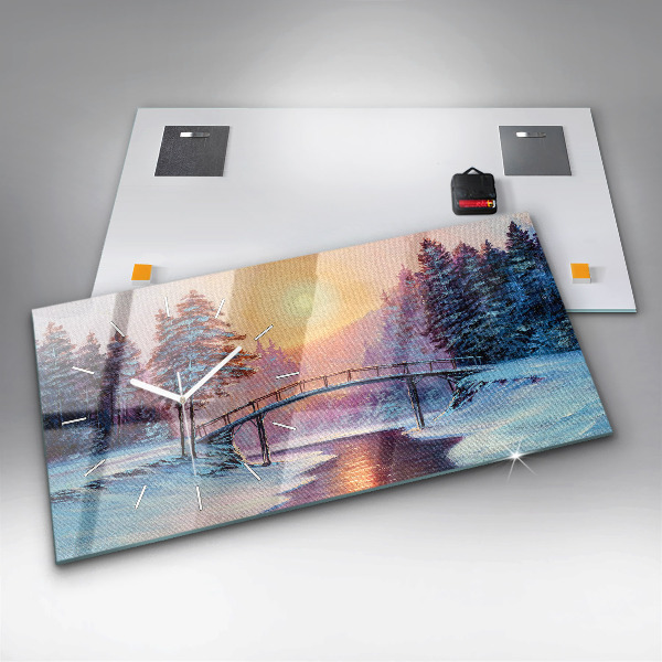 Orologi orizzontali Albero di Natale e ponte