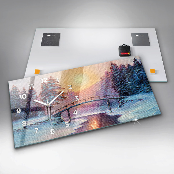 Orologi orizzontali Albero di Natale e ponte