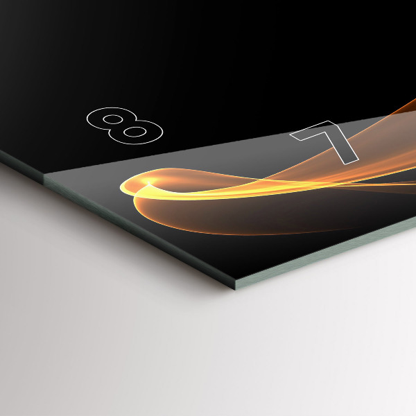 Orologi orizzontali Linee arancioni