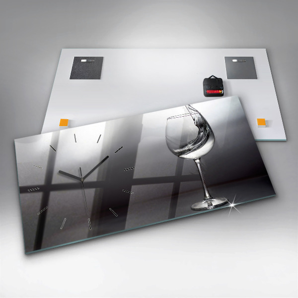 Orologi orizzontali Bicchiere di vino