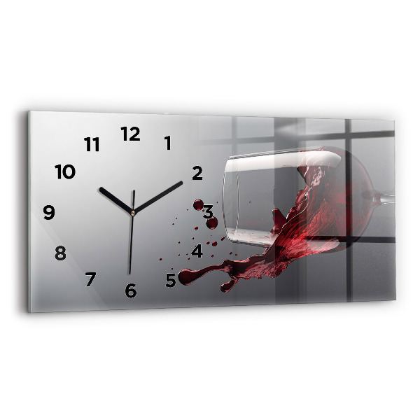 Orologi orizzontali Un bicchiere di vino rosso