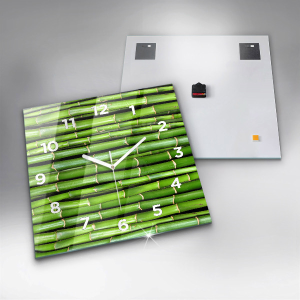 Orologio quadrato Bambù asiatico