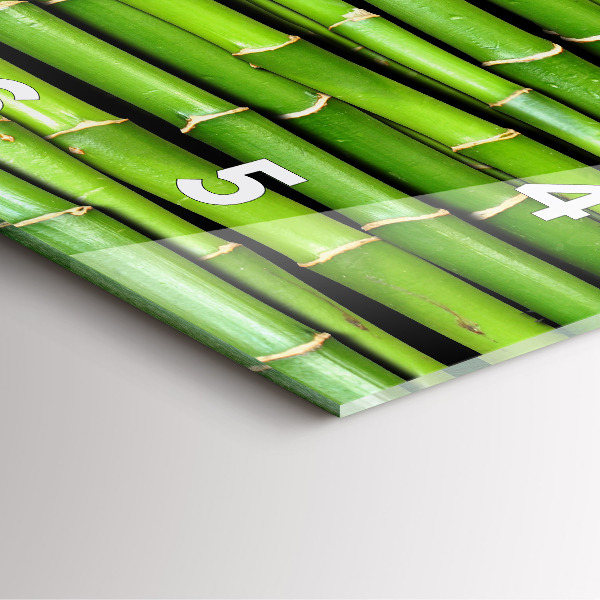 Orologio quadrato Bambù asiatico