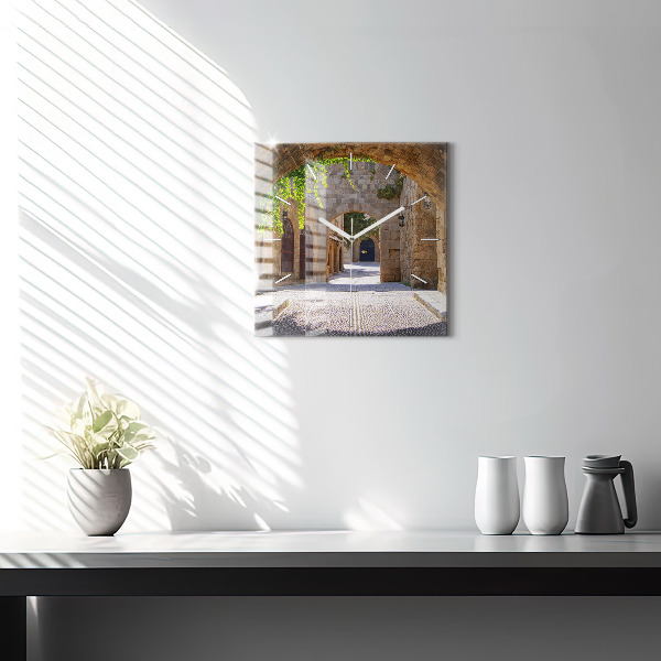 Orologio quadrato Pittoresca strada di Rodi