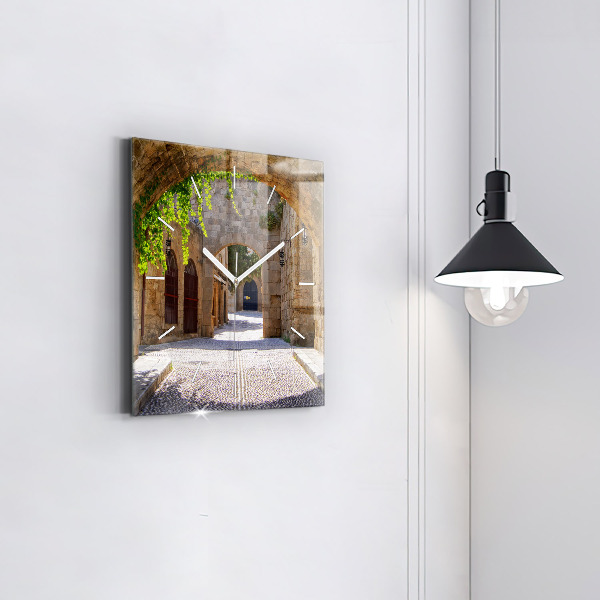 Orologio quadrato Pittoresca strada di Rodi