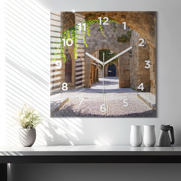 Orologio quadrato Pittoresca strada di Rodi