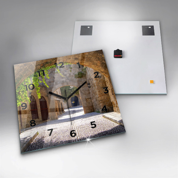 Orologio quadrato Pittoresca strada di Rodi