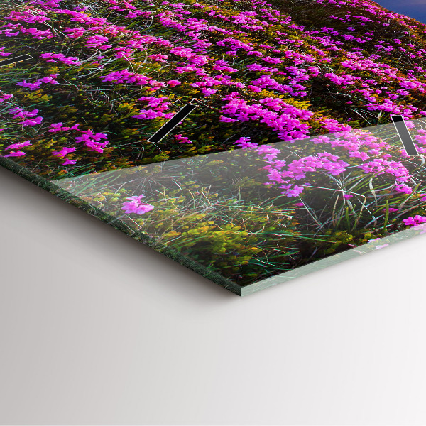 Orologio quadrato Alba e fiori