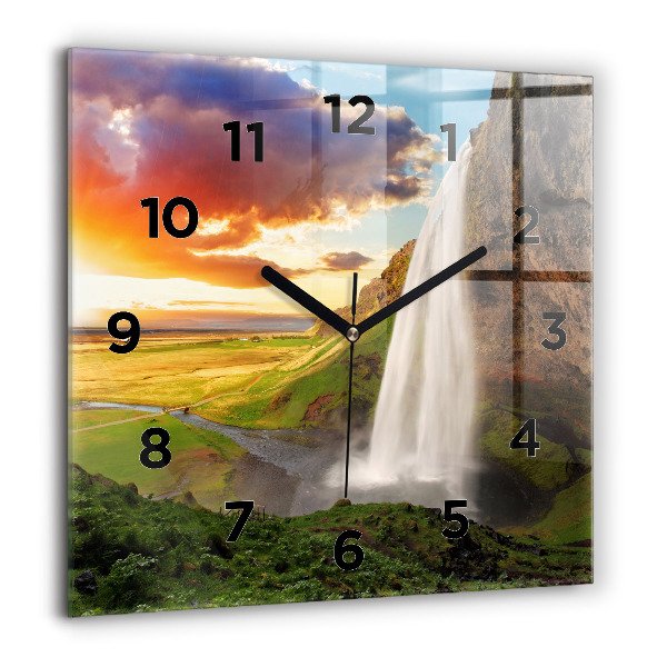 Orologio quadrato Cascata in Islanda