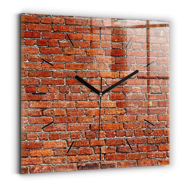 Orologio quadrato Vecchio muro di mattoni