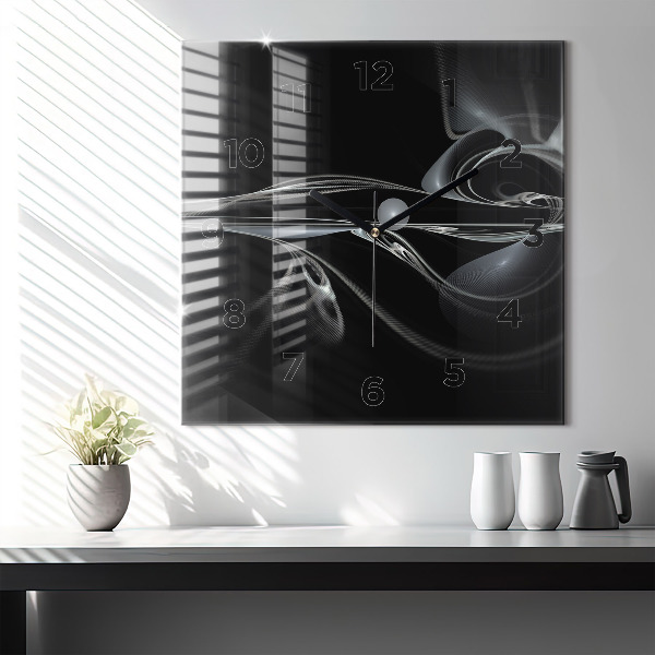 Orologio quadrato Fumo astratto