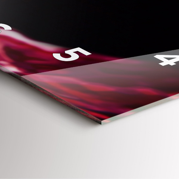 Orologio quadrato Vino rosso