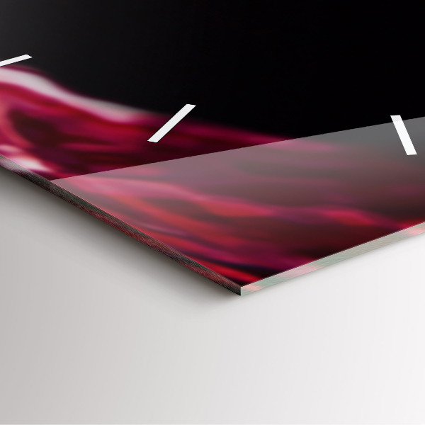 Orologio quadrato Vino rosso