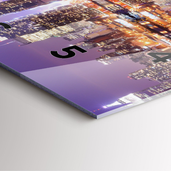 Orologio quadrato New York di notte