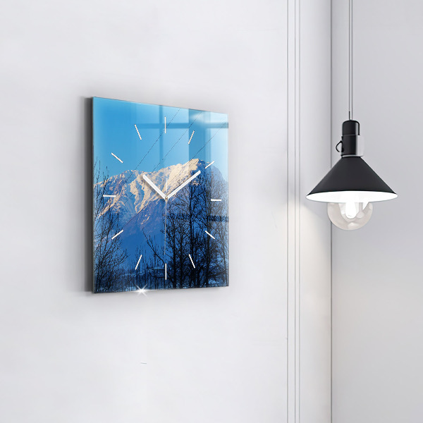 Orologio quadrato Vista sulle montagne