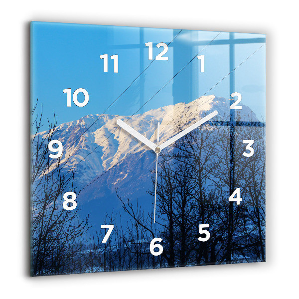 Orologio quadrato Vista sulle montagne