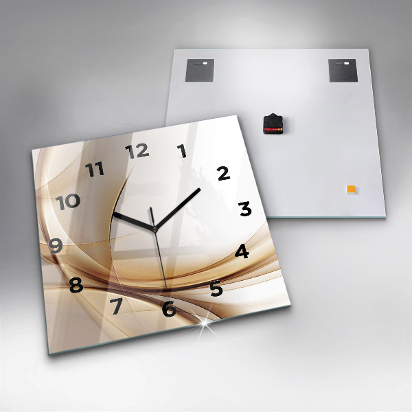 Orologio quadrato Astrazione dorata