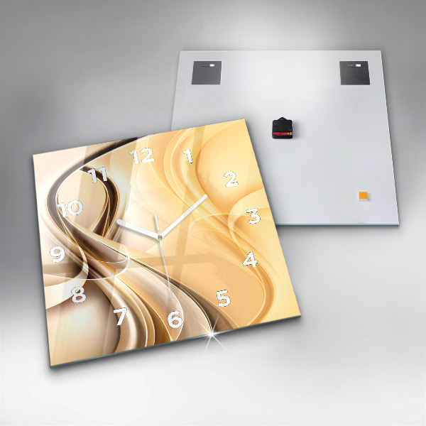 Orologio quadrato Onde di astrazione