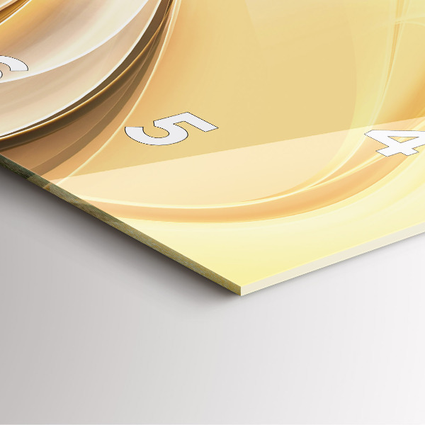 Orologio quadrato Onde di astrazione