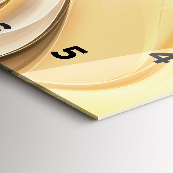 Orologio quadrato Onde di astrazione