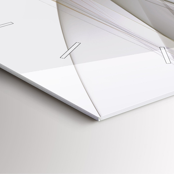 Orologio quadrato Astrazione luminosa