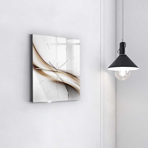 Orologio quadrato Linee astratte