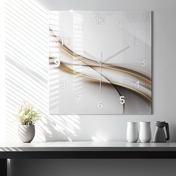 Orologio quadrato Linee astratte