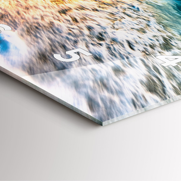 Orologio quadrato Spiaggia, mare e sabbia