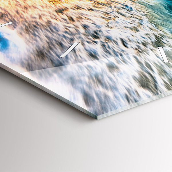 Orologio quadrato Spiaggia, mare e sabbia