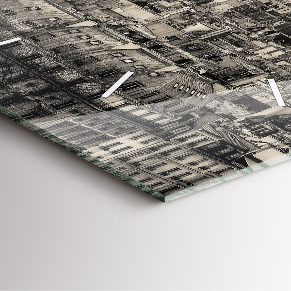 Orologio quadrato Panorama paesaggistico di Parigi