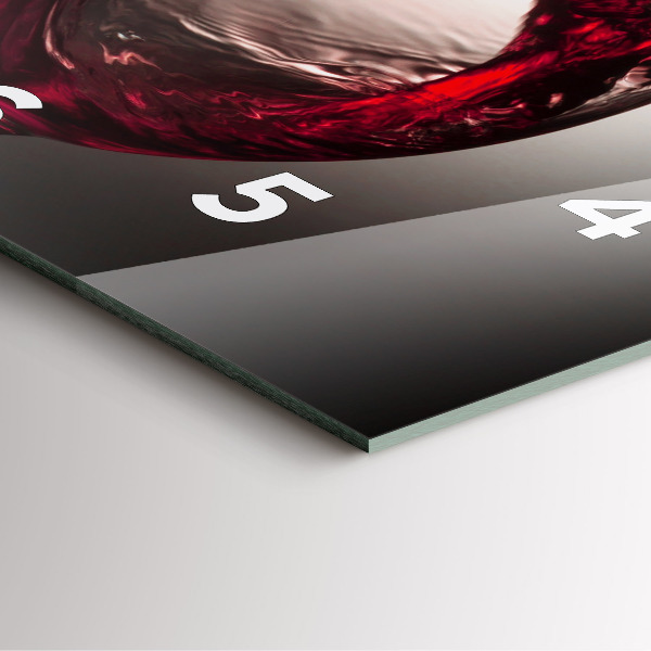 Orologio quadrato Bicchiere di vino