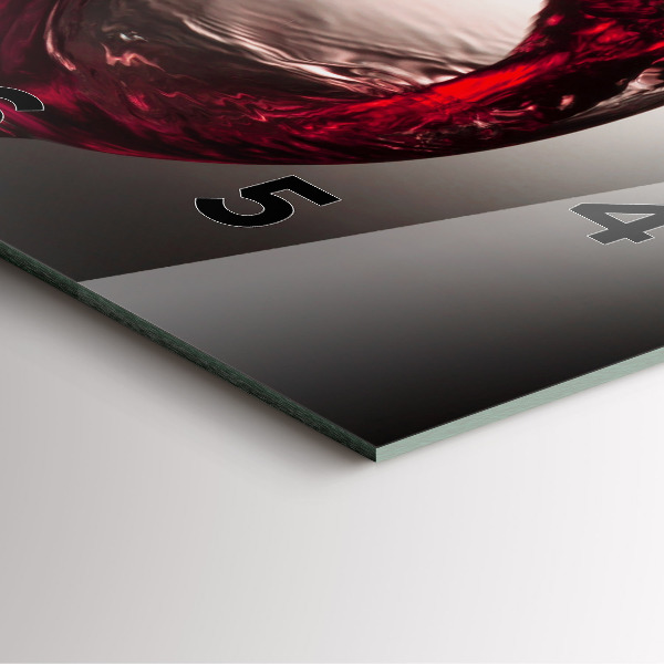 Orologio quadrato Bicchiere di vino