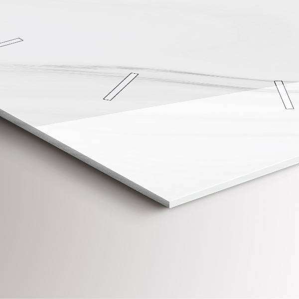 Orologio quadrato in vetro Marmo decorativo