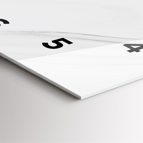 Orologio quadrato in vetro Marmo decorativo