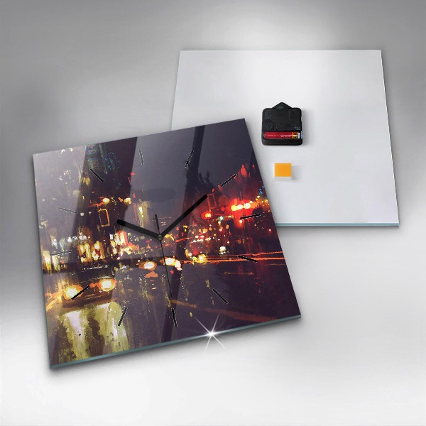Orologio quadrato Città dipinta
