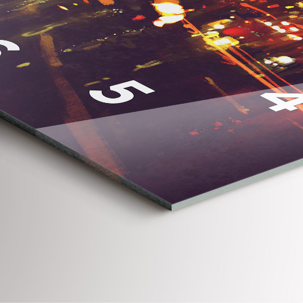 Orologio quadrato Città dipinta