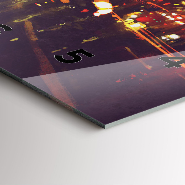 Orologio quadrato Città dipinta