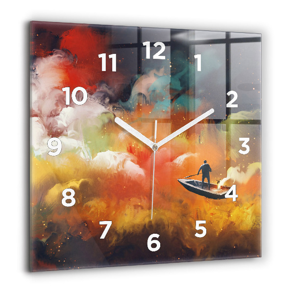 Orologio quadrato Pittura astratta