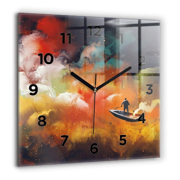 Orologio quadrato Pittura astratta