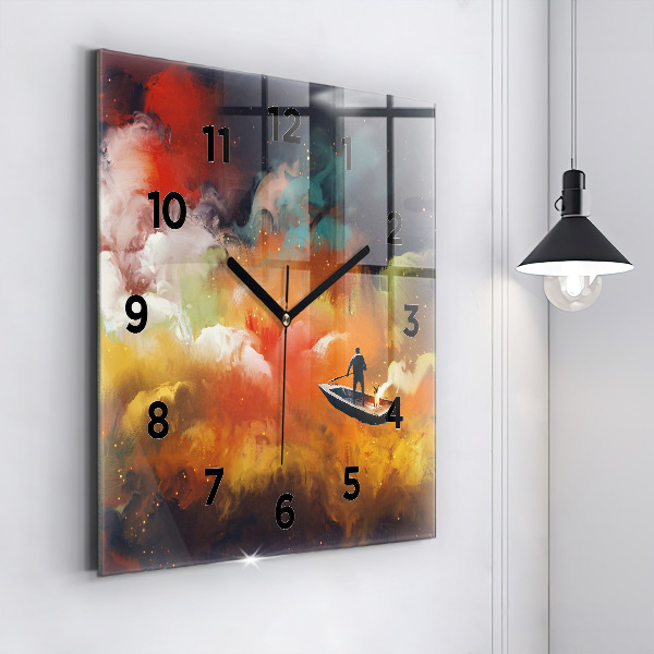 Orologio quadrato Pittura astratta