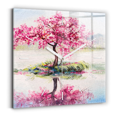 Orologio quadrato Mosaico dell'albero