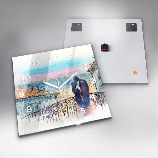 Orologio quadrato Persone in acquerello