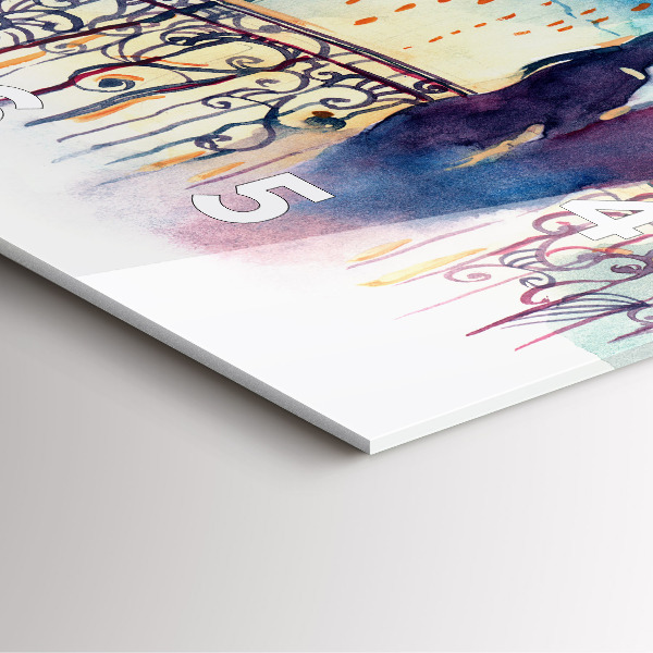 Orologio quadrato Persone in acquerello