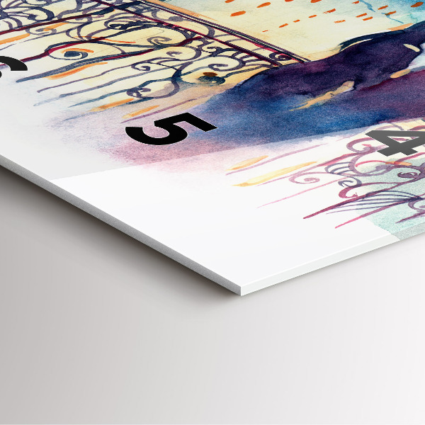 Orologio quadrato Persone in acquerello