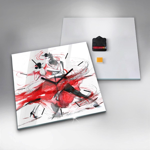 Orologio quadrato Coppia danzante