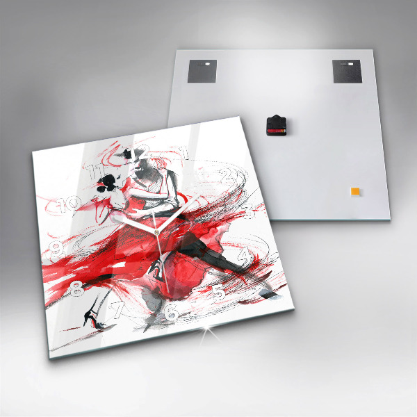 Orologio quadrato Coppia danzante