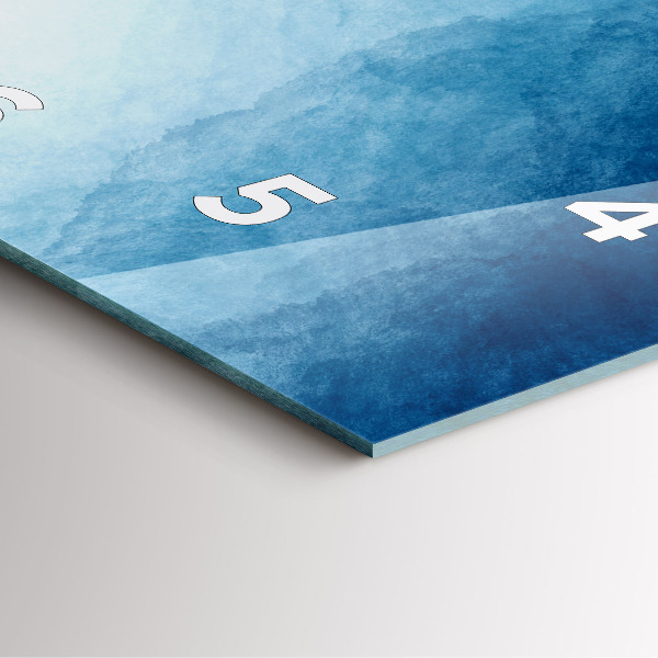 Orologio quadrato in vetro Acqua di prelievo