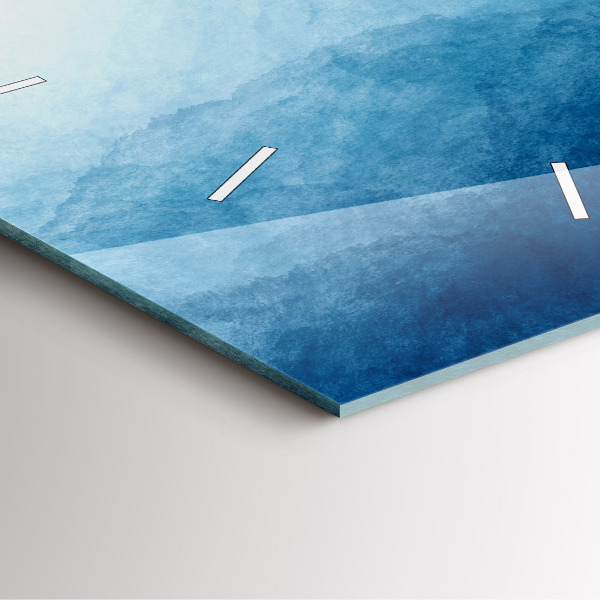 Orologio quadrato in vetro Acqua di prelievo