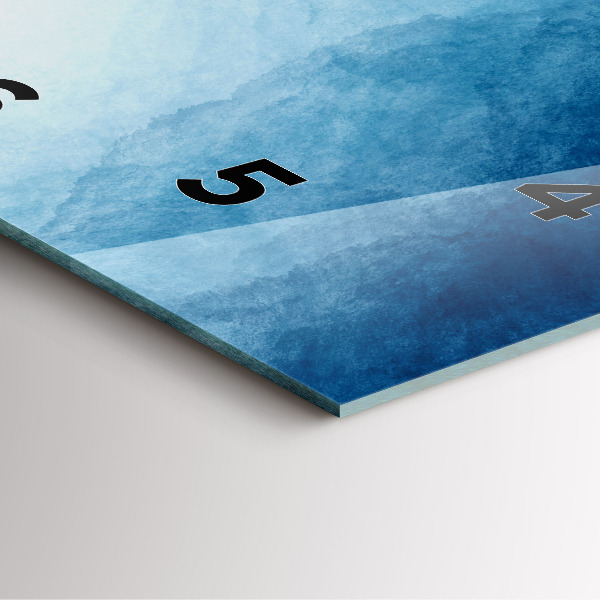 Orologio quadrato in vetro Acqua di prelievo