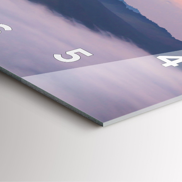 Orologio quadrato Bellissimo paesaggio